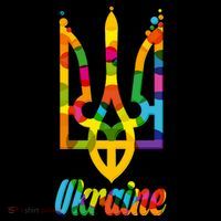 Stand With Ukraine Rainbow Dots Coat Of Arms Coffee Mug thumb 5