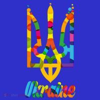 Stand With Ukraine Rainbow Dots Coat Of Arms Women's Tank Top thumb 5
