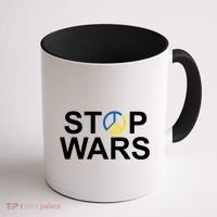 Stop Wars Ukraine Peace Coffee Mug thumb 1