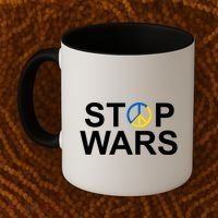 Stop Wars Ukraine Peace Coffee Mug thumb 2