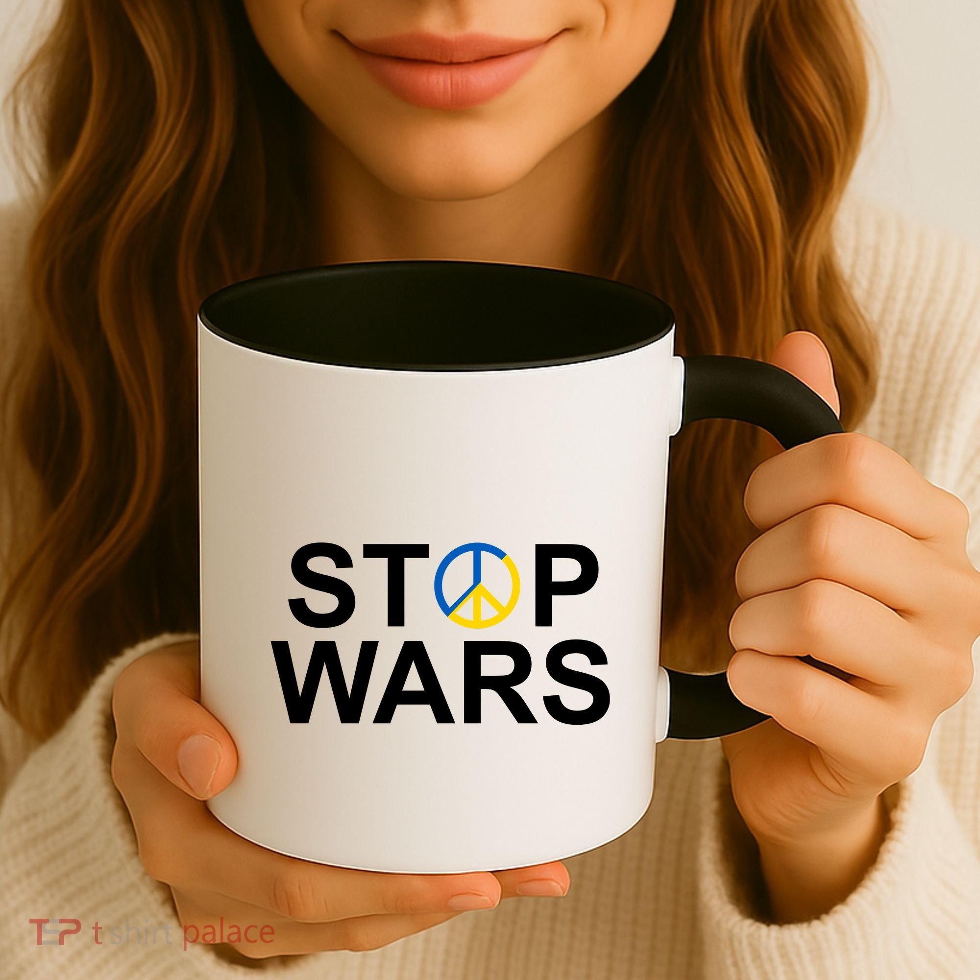 Stop Wars Ukraine Peace Coffee Mug