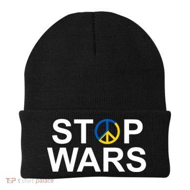 Stop Wars Ukraine Peace Beanie