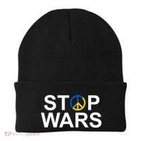 Stop Wars Ukraine Peace Beanie thumb 0
