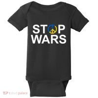 Stop Wars Ukraine Peace Baby Bodysuit thumb 0