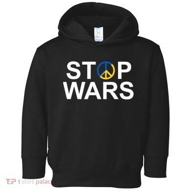 Stop Wars Ukraine Peace Toddler Hoodie