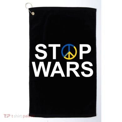 Stop Wars Ukraine Peace Golf Towel