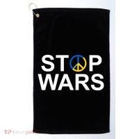 Stop Wars Ukraine Peace Golf Towel thumb 0