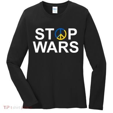 Stop Wars Ukraine Peace Women's Long Sleeve Shirt