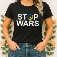 Stop Wars Ukraine Peace Women's T-Shirt thumb 2