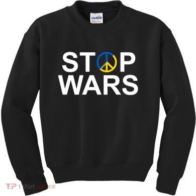 Stop Wars Ukraine Peace Kids Sweatshirt