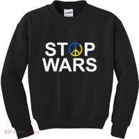 Stop Wars Ukraine Peace Kids Sweatshirt thumb 0