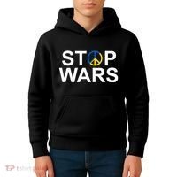 Stop Wars Ukraine Peace Kids Hoodie thumb 4