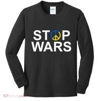 Stop Wars Ukraine Peace Kids Long Sleeve Shirt thumb 0