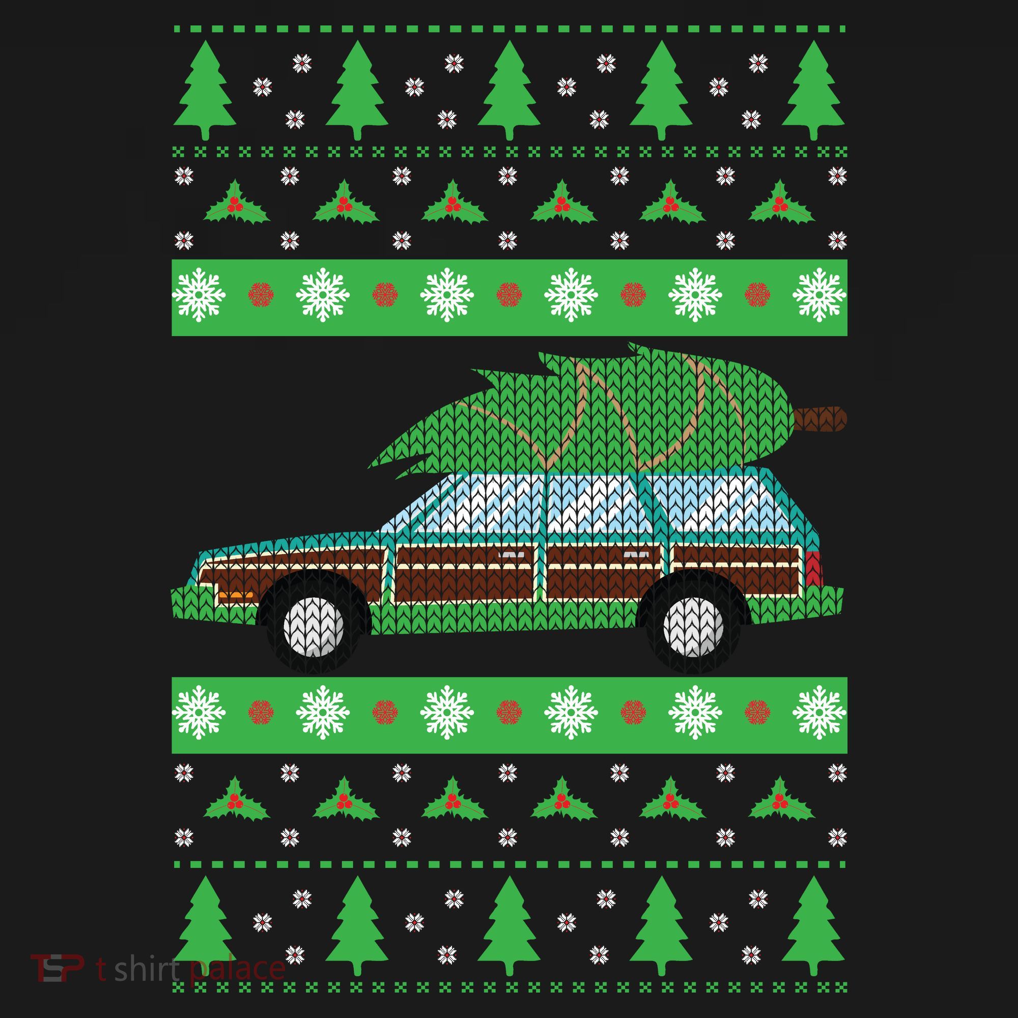 Station Wagon Ugly Christmas Sweater Funny Truck Gift Hoodie