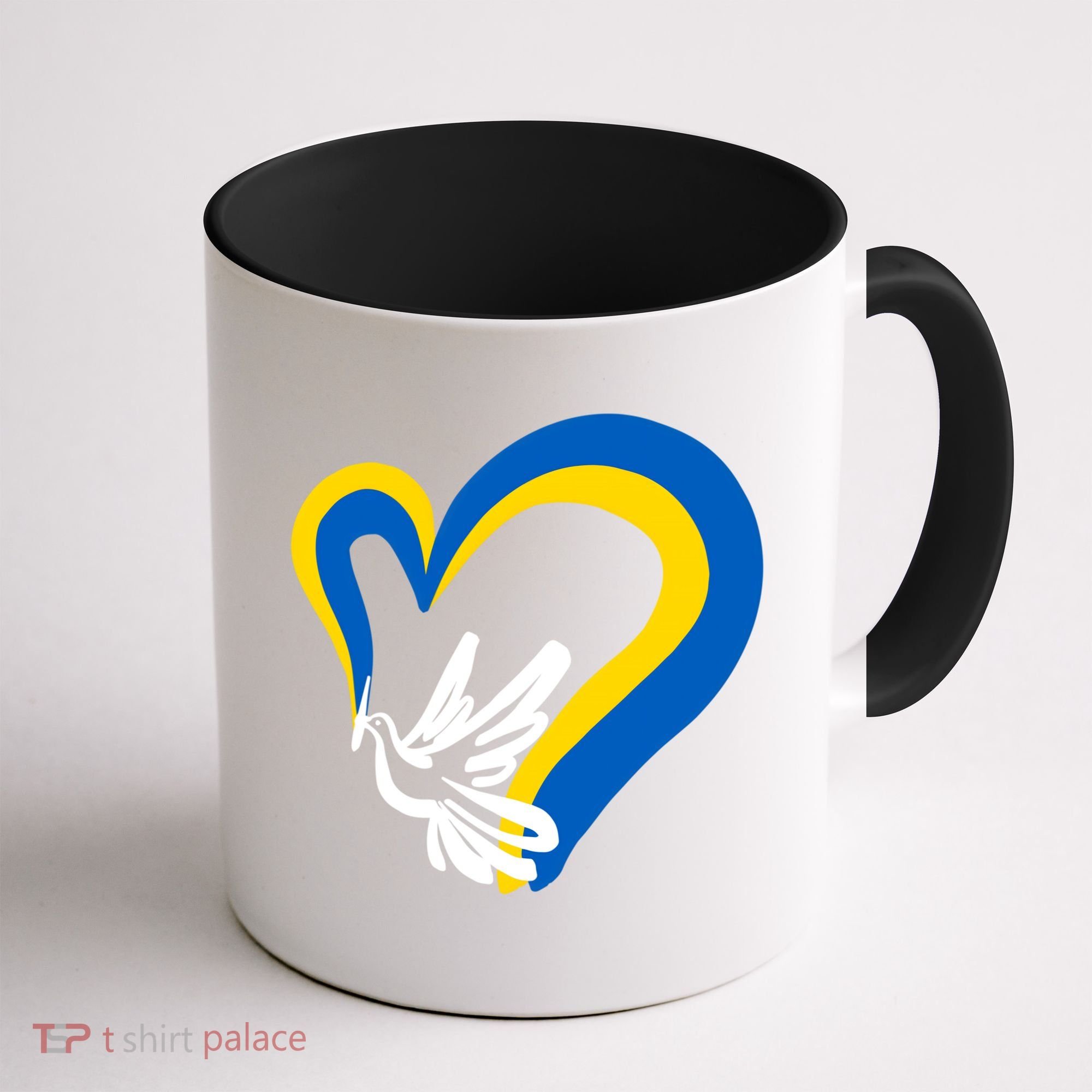 Stand With Ukraine Dove World Peace Strong Ukrainian People Gift Coffee Mug