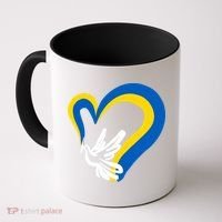 Stand With Ukraine Dove World Peace Strong Ukrainian People Gift Coffee Mug thumb 0