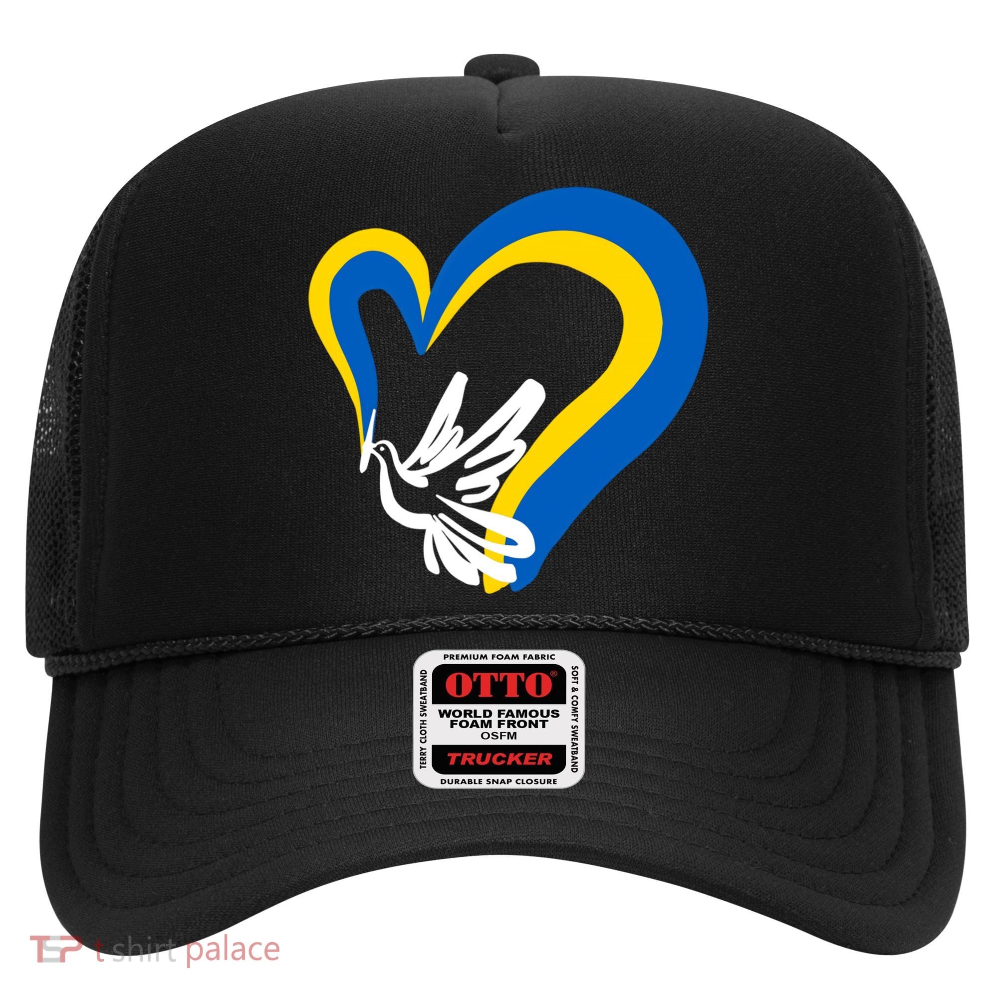 Stand With Ukraine Dove World Peace Strong Ukrainian People Gift Hat