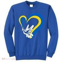 Stand With Ukraine Dove World Peace Strong Ukrainian People Gift Sweatshirt thumb 0