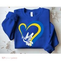 Stand With Ukraine Dove World Peace Strong Ukrainian People Gift Sweatshirt thumb 2