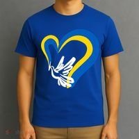 Stand With Ukraine Dove World Peace Strong Ukrainian People Gift T-Shirt thumb 3