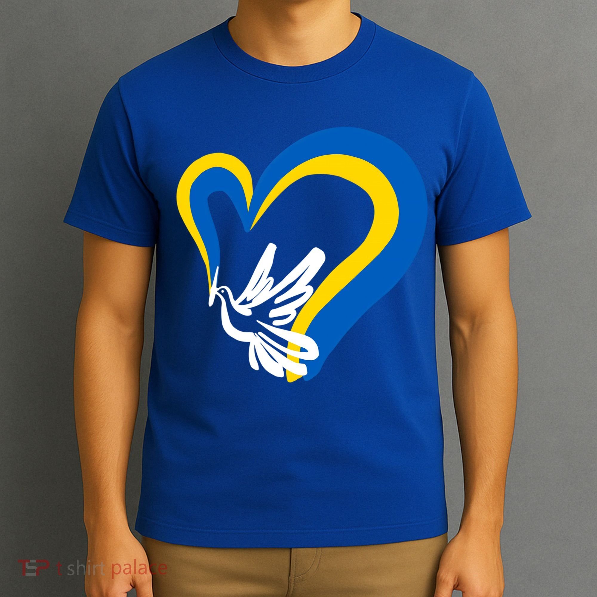 Stand With Ukraine Dove World Peace Strong Ukrainian People Gift T-Shirt