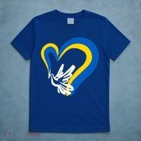 Stand With Ukraine Dove World Peace Strong Ukrainian People Gift T-Shirt thumb 5