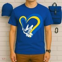 Stand With Ukraine Dove World Peace Strong Ukrainian People Gift T-Shirt thumb 6