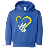 Stand With Ukraine Dove World Peace Strong Ukrainian People Gift Toddler Hoodie thumb 0