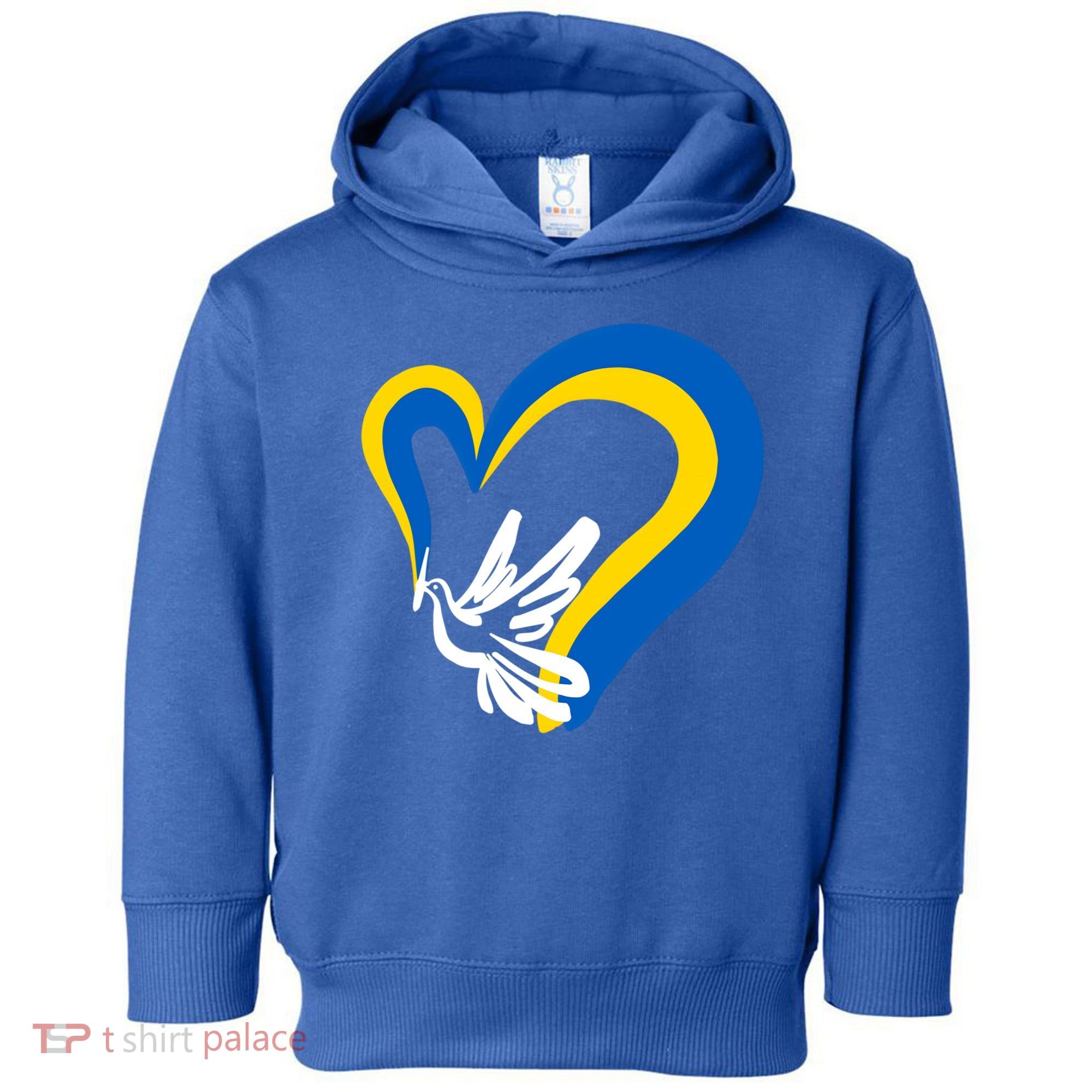 Stand With Ukraine Dove World Peace Strong Ukrainian People Gift Toddler Hoodie
