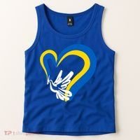 Stand With Ukraine Dove World Peace Strong Ukrainian People Gift Tank Top thumb 2