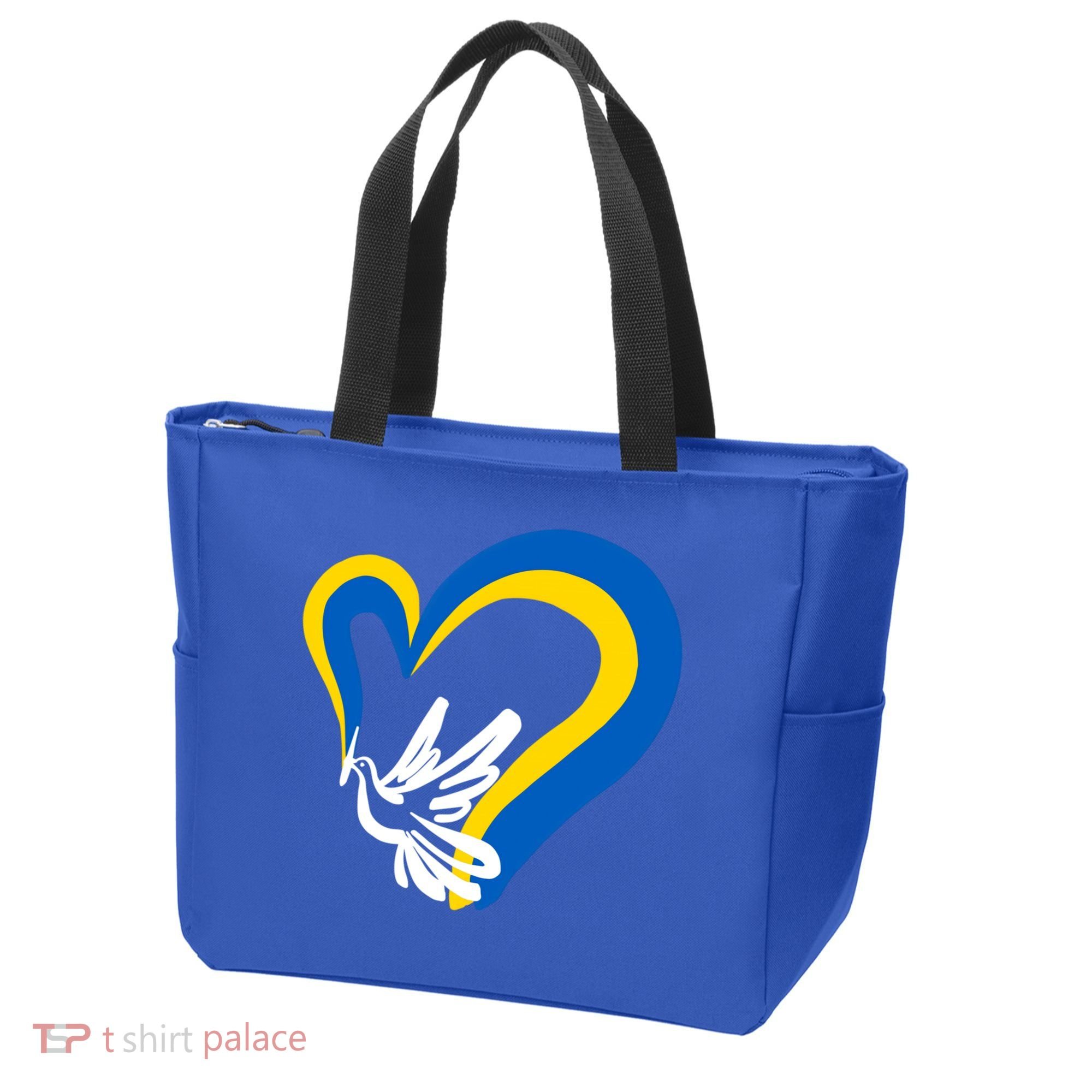 Stand With Ukraine Dove World Peace Strong Ukrainian People Gift Tote Bag