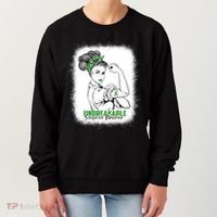 Scoliosis Warrior Unbreakable Bleached Scoliosis Awareness Gift Women's Sweatshirt thumb 0