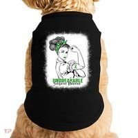 Scoliosis Warrior Unbreakable Bleached Scoliosis Awareness Gift Doggie Tank thumb 0