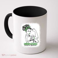 Scoliosis Warrior Unbreakable Bleached Scoliosis Awareness Gift Coffee Mug thumb 0