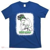 Scoliosis Warrior Unbreakable Bleached Scoliosis Awareness Gift T-Shirt thumb 0