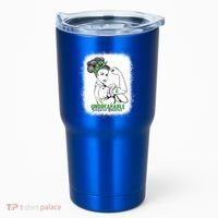 Scoliosis Warrior Unbreakable Bleached Scoliosis Awareness Gift Tumbler thumb 0