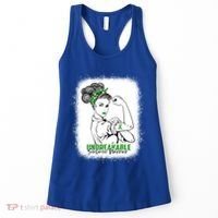 Scoliosis Warrior Unbreakable Bleached Scoliosis Awareness Gift Women's Tank Top thumb 0