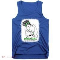 Scoliosis Warrior Unbreakable Bleached Scoliosis Awareness Gift Tank Top thumb 0