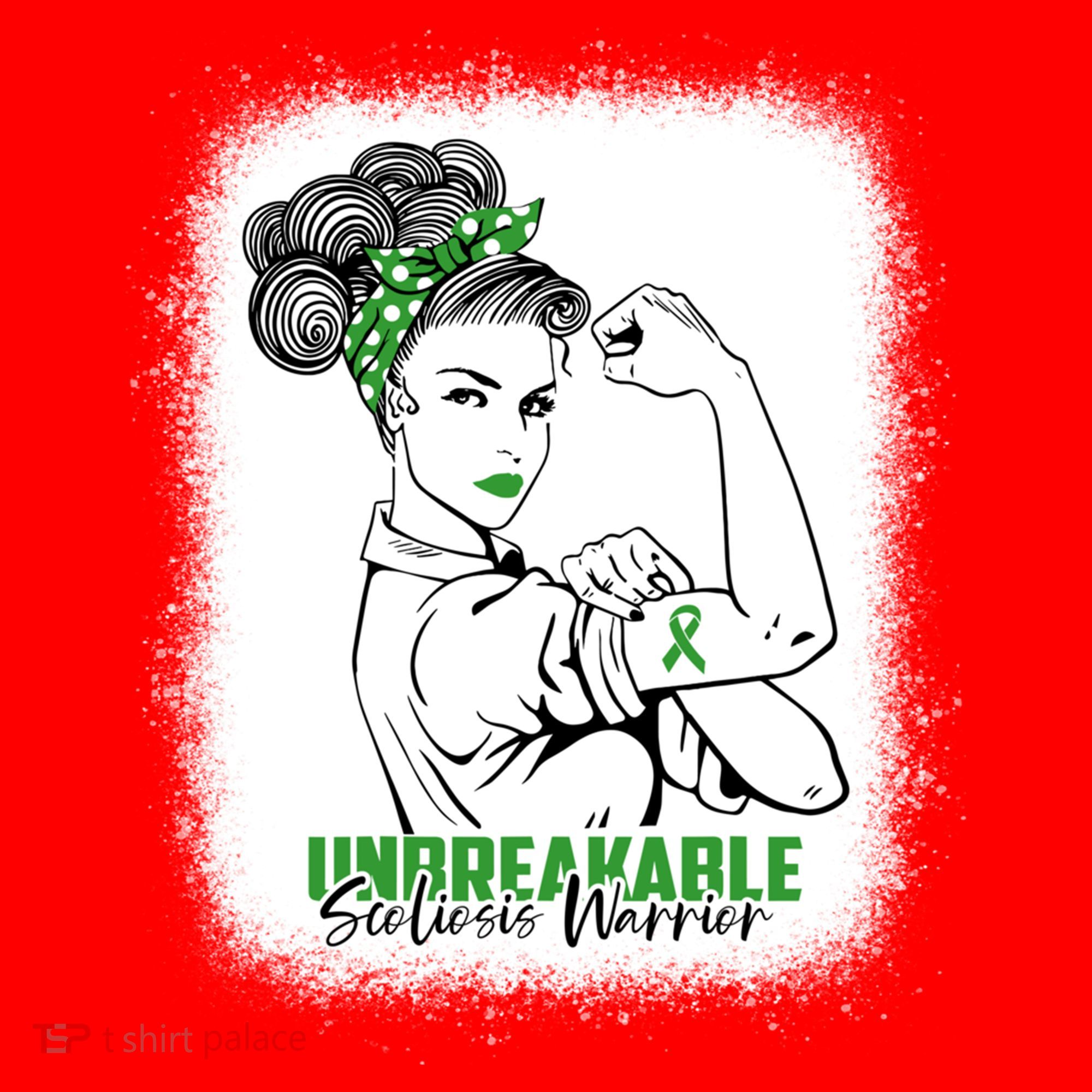 Scoliosis Warrior Unbreakable Bleached Scoliosis Awareness Gift Santa Hat