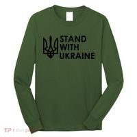 Stand With Ukraine Military Support Ukrainians Army Long Sleeve Shirt thumb 0