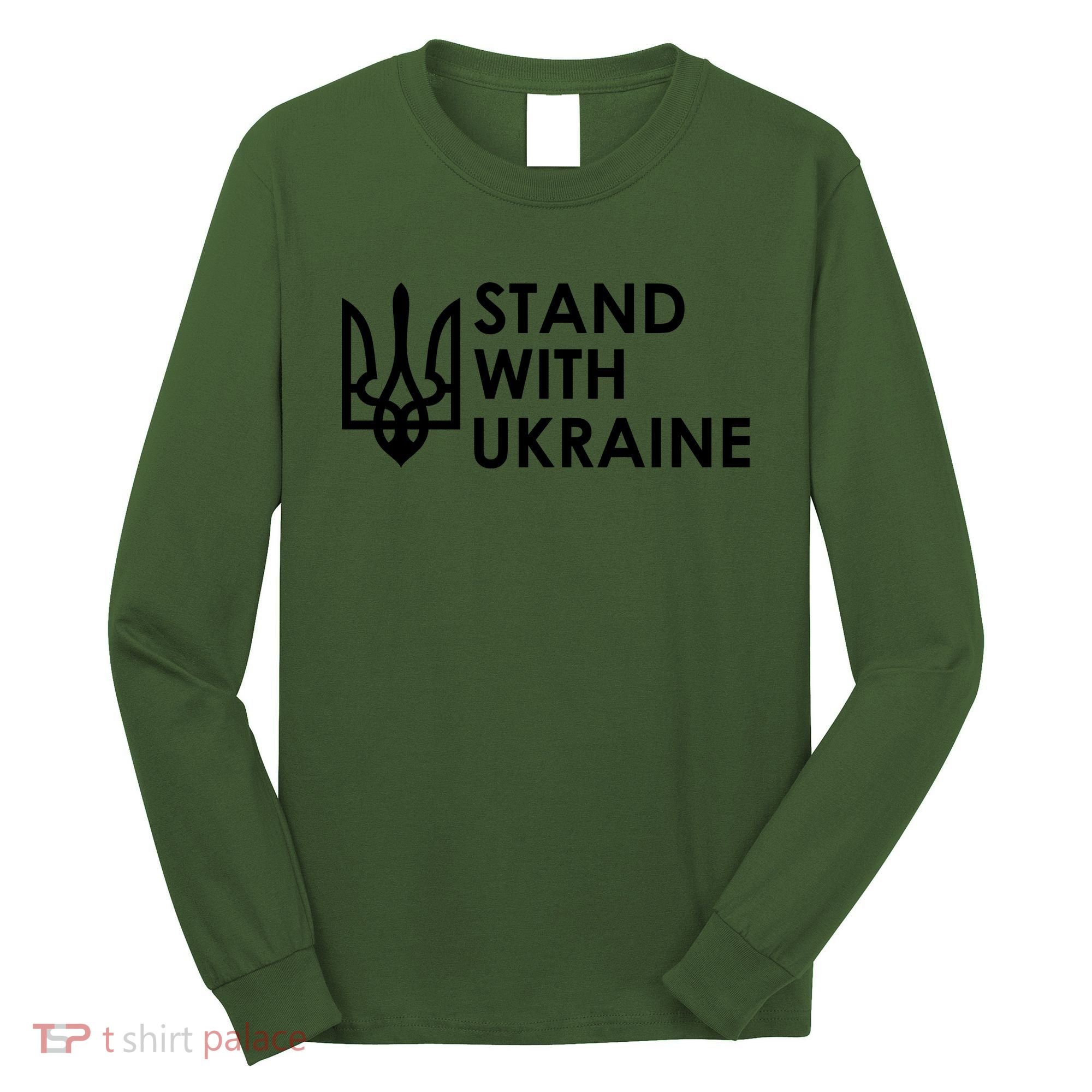 Stand With Ukraine Military Support Ukrainians Army Long Sleeve Shirt