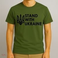 Stand With Ukraine Military Support Ukrainians Army T-Shirt thumb 3