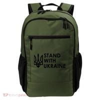 Stand With Ukraine Military Support Ukrainians Army Backpack thumb 0