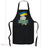 Stand With Ukraine Ukrainian Flag Protest Fist Apron thumb 0