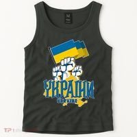 Stand With Ukraine Ukrainian Flag Protest Fist Tank Top thumb 2