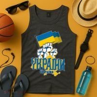 Stand With Ukraine Ukrainian Flag Protest Fist Tank Top thumb 4