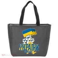 Stand With Ukraine Ukrainian Flag Protest Fist Tote Bag thumb 0