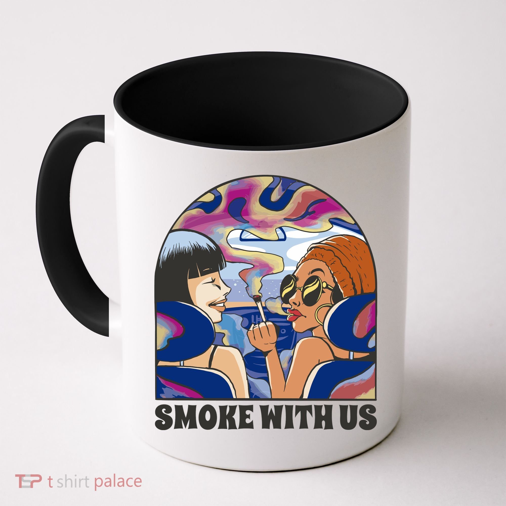 Smoke With Us Weed Females Coffee Mug