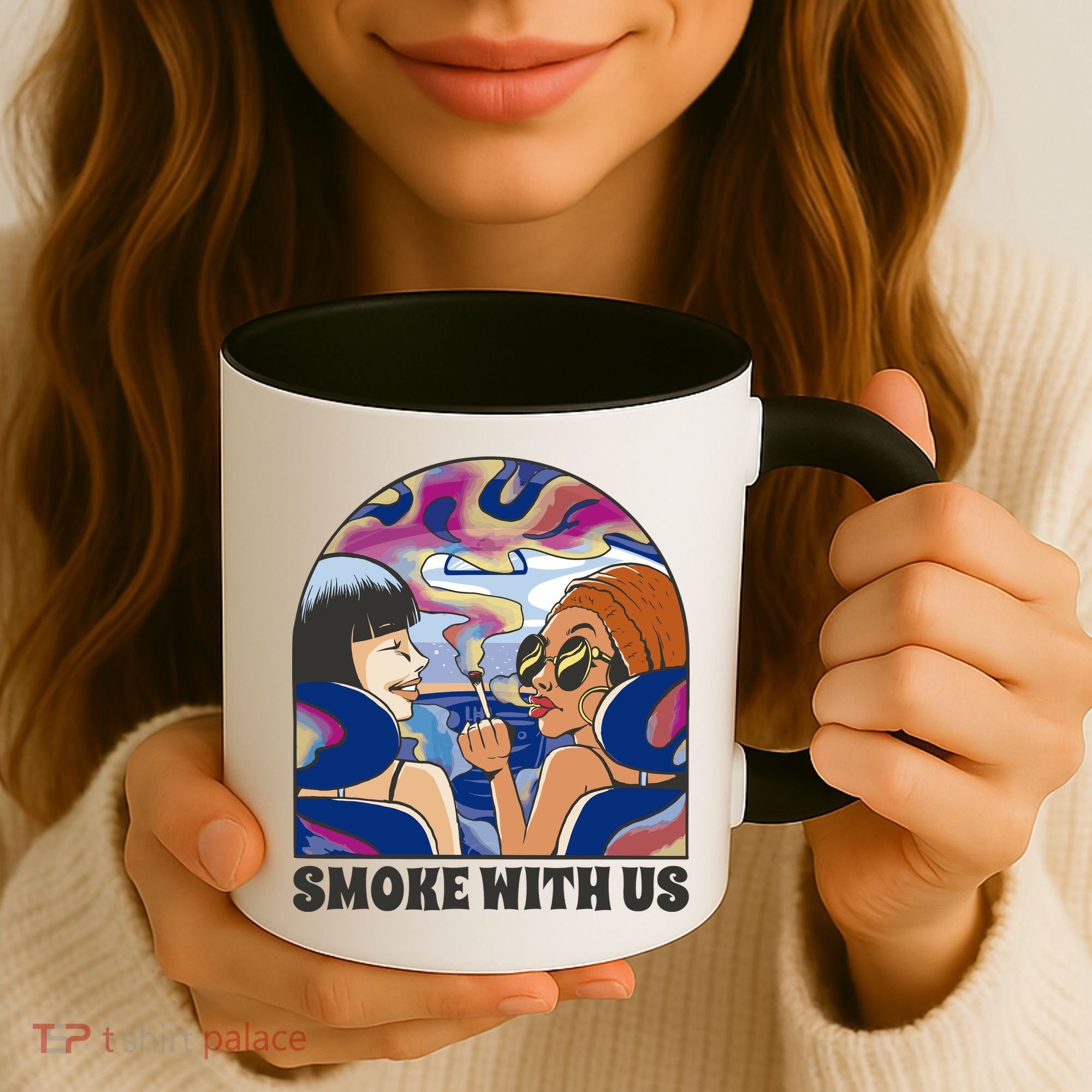 Smoke With Us Weed Females Coffee Mug