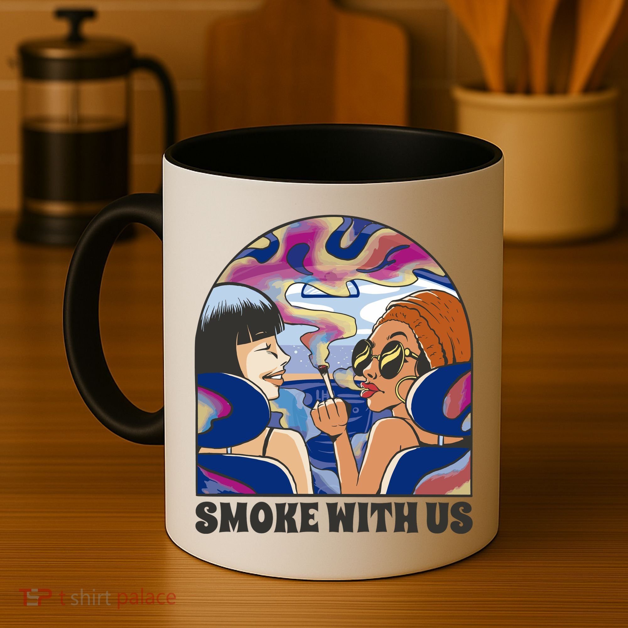 Smoke With Us Weed Females Coffee Mug
